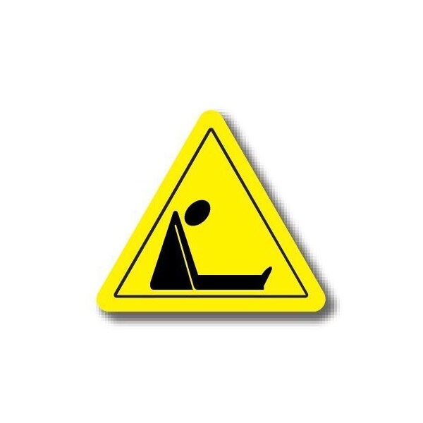 Ergomat 20in TRIANGLE SIGNS - Asphyxiation DSV-SIGN 400 #1391 -UEN - main